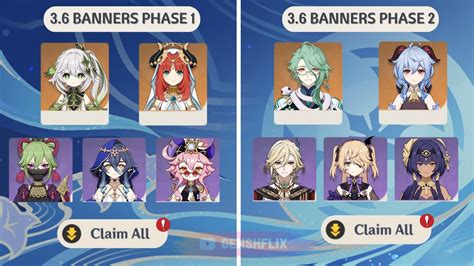 3.6 banners|Genshin 